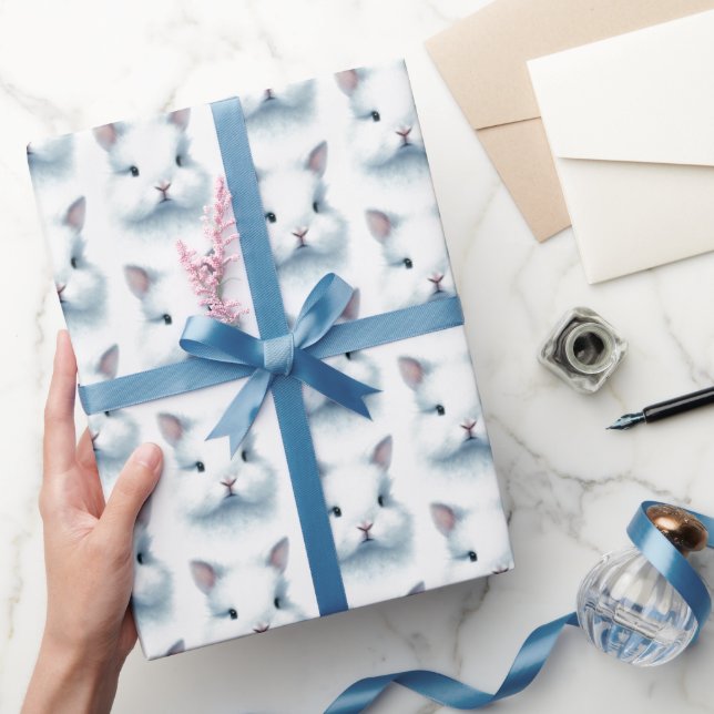 Mjuk, blå pastellfärgsomformning Papper omformning Presentpapper (Gifting)