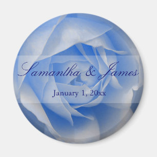 Mjuk blå Ro Magnet