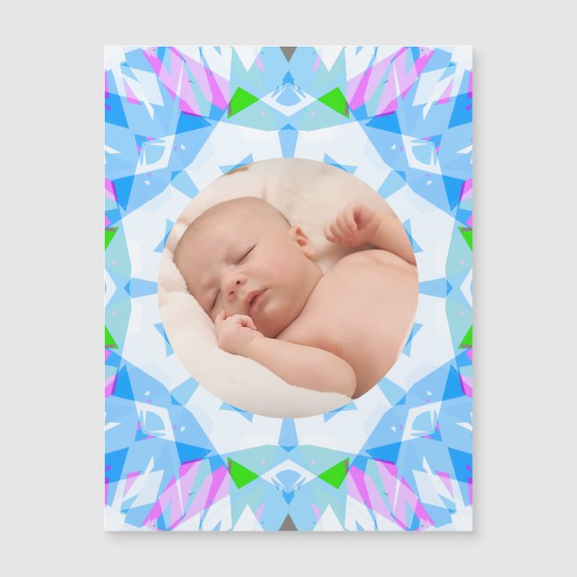 Mjuk blå Söt Pastels Anpassningsbar Photo Mor's Da (Framsida)