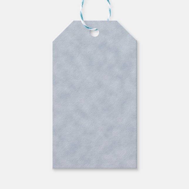 Mjuk blå styckningsutseende presentetikett (Framsidan)
