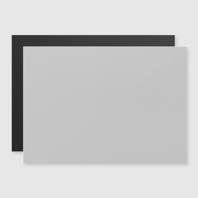 Mjuk Blekgri Geometrisk Magnetisk Inbjudningskort (Fram/baksida)