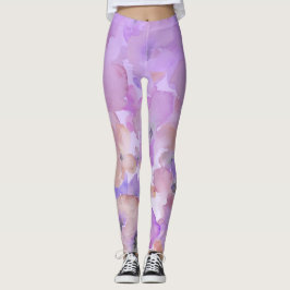 Mjuk blom- kvinnlig vattenfärg Ombre för *~* Leggings