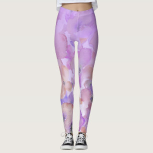 Mjuk blom- kvinnlig vattenfärg Ombre för *~* Leggings