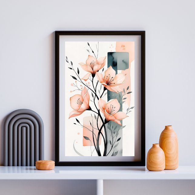 Mjuk blomharmoni poster (Skapare uppladdad)