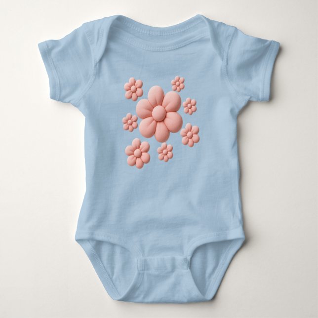 Mjuk Blommar En snygg naturgrej T Shirt (Framsida)
