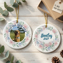 Mjuk Blommig Hundmamma Foto Hyllning