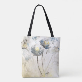 Mjuk Blommigt - allt-över-utskrift - skulderton Tygkasse