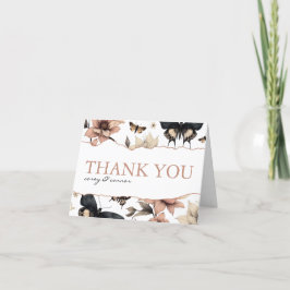 Mjuk Blommigt Butterflies med Photo Tack Kort