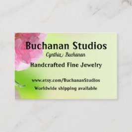 Mjuk Blommigt Euro Storlek Women's Studio Blommigt Visitkort