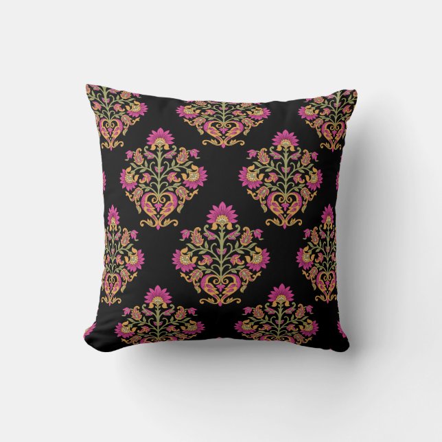 Mjuk blommigt, sömlös design. kudde (Framsida)