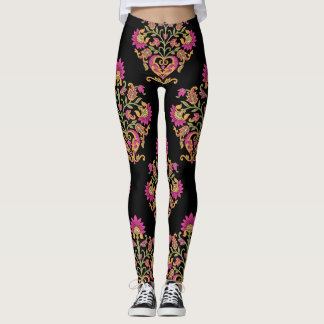 Mjuk blommigt, sömlös design. leggings