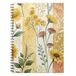 Mjuk blomster Mönster samling Anteckningsbok