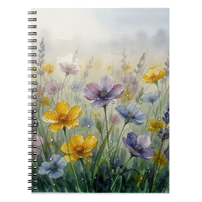 Mjuk blomster Mönster samling Anteckningsbok (Framsidan)