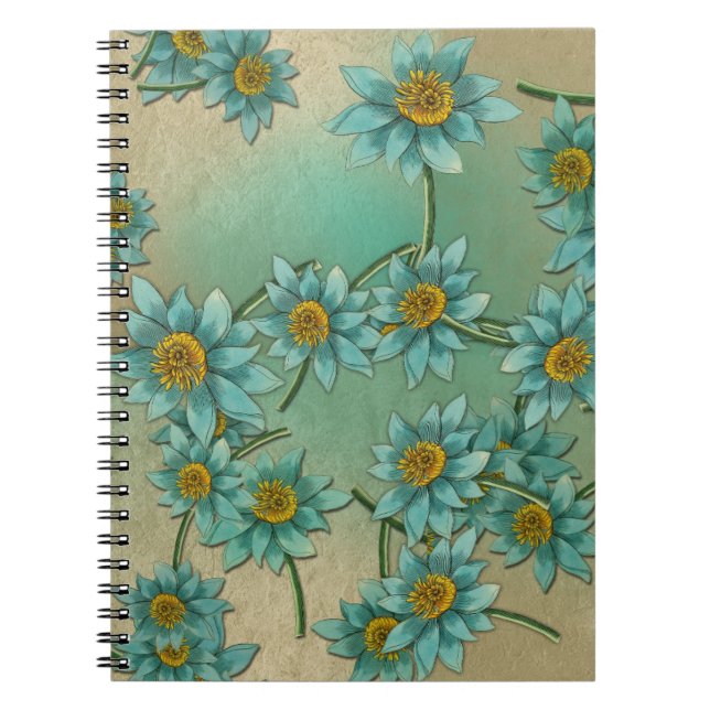 Mjuk blomster Mönster samling Anteckningsbok (Framsidan)