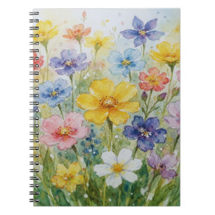 Mjuk blomster Mönster samling Anteckningsbok