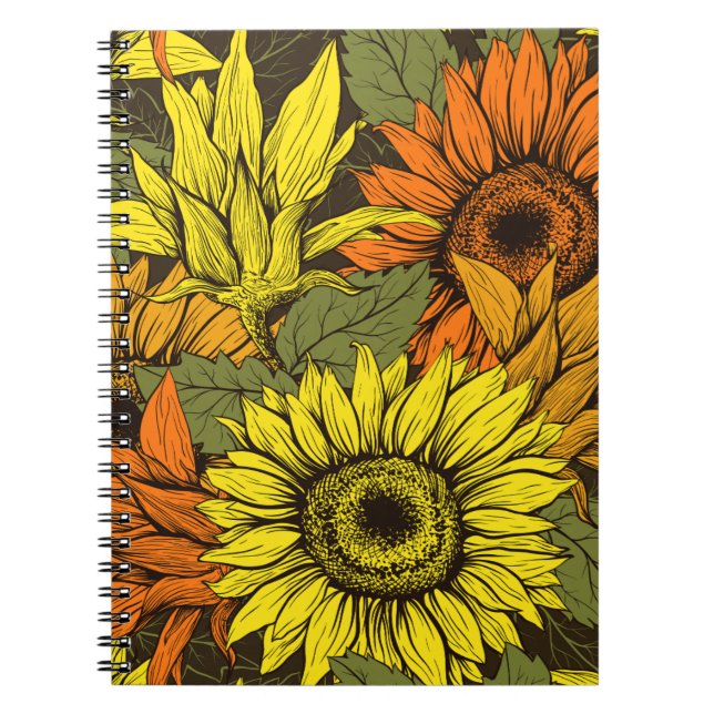 Mjuk blomster Mönster samling Anteckningsbok (Framsidan)