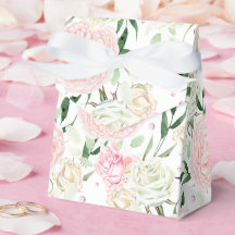 Mjuk Blush Peony & Ros Vattenfärg Blommig Mönster