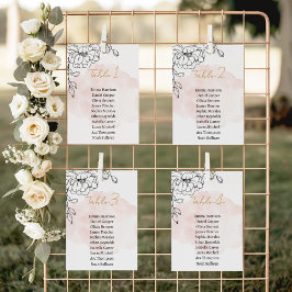 Mjuk  botanisk status med modern Blommigt Bordsnummer