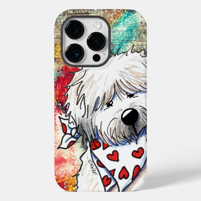 Mjuk Coat Wheaten iPhone-fodral (Baksida)