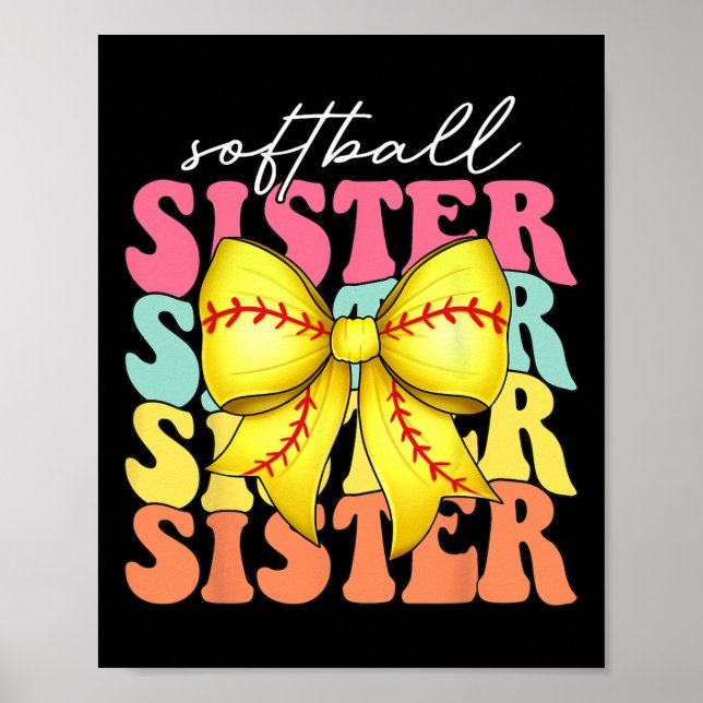 Mjuk Coquette Bow Mjuk Mors Dag Mjuk Syster Poster (Framsidan)