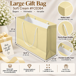 Mjuk Crème Elegant Minimalistisk Presentförpacknin
