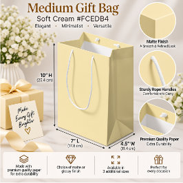 Mjuk Crème Elegant Minimalistisk Presentförpacknin