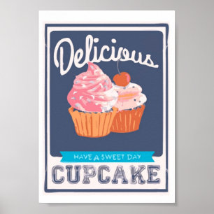 Mjuk Cupkaka Poster