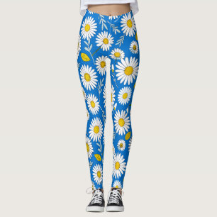 🌼 Mjuk Daisyblomning – Frisk Blommig Harmoni✨🌿 Leggings