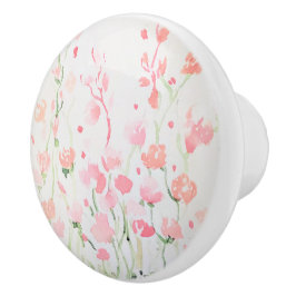Mjuk delikat Rosa och Grönt Vattenfärgslådor Knopp