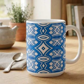 Mjuk diamant & oval symmetri kaffemugg
