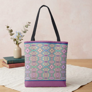 Mjuk Diamond & Oval Symmetry Toteväska Tygkasse