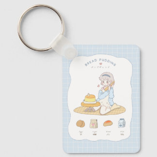 ✩°。⋆⸜ 🌸 Mjuk Drömmig Puddinklass 🌸 ⸝⋆。°✩ Nyckelring