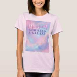 Mjuk Drömsk Pastell Rosa Blå Kosmisk Galax T Shirt