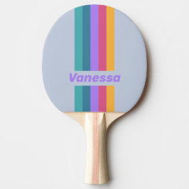 Mjuk Drömspjällsmärke Randig med Namn Pingisracket