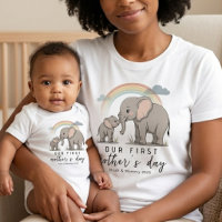 Mjuk Elefant Mamma Baby Kärlek Första Mors Dag Kon