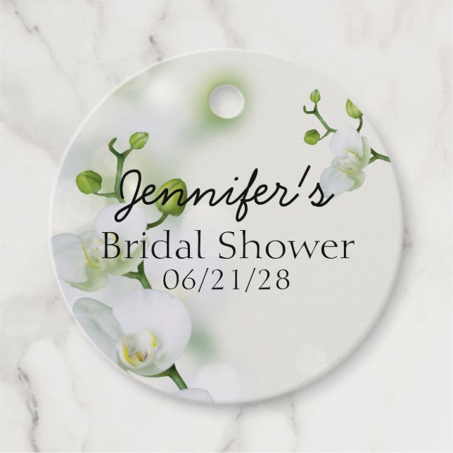 Mjuk Elegant Orchid Gåvor Etiketter (Framsida)