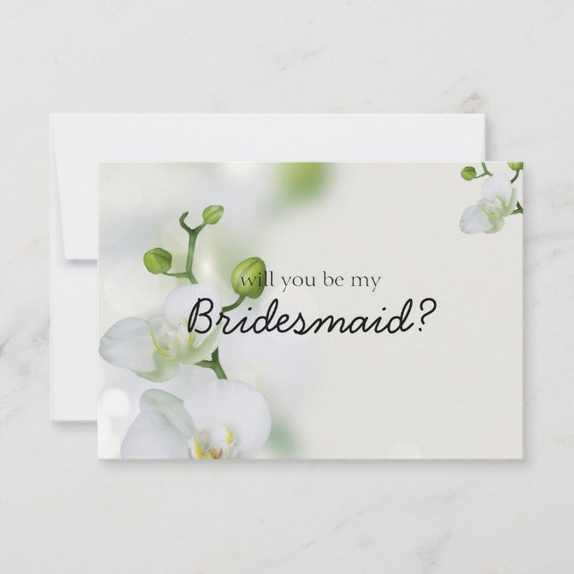 Mjuk Elegant Orchid kommer du bli min bridesmaid (Framsida)