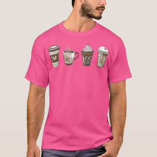 Mjuk Estetisk Kaffeälskare tjej T Shirt