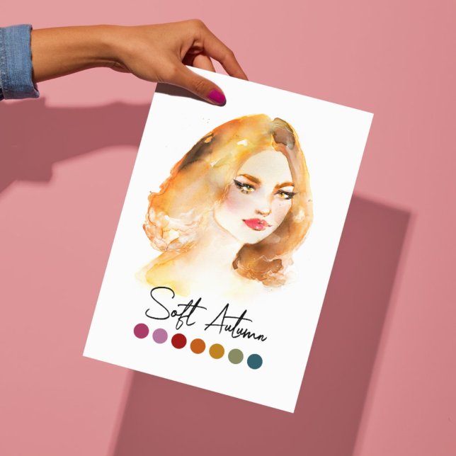 Mjuk Färg-analysartikel för hösttyp Säsong Poster (Skapare uppladdad)