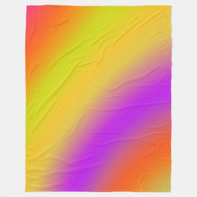 Mjuk Färg-blandning 171116(01) Fleecefilt (Framsidan)