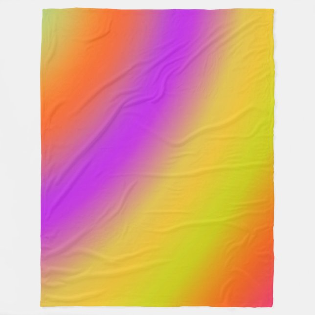 Mjuk Färg-blandning 171116(02) Fleecefilt (Framsidan)