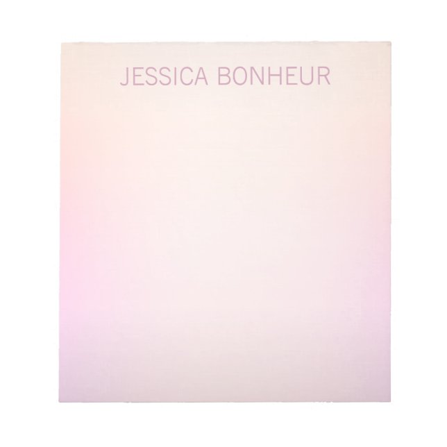 Mjuk Färg Fading Ombre Anteckningsblock (Framsida)