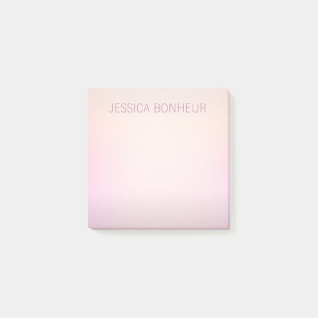 Mjuk Färg Fading Ombre Post-it Block (Framsida)