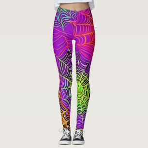 Mjuk Färg: Spindelnät Art Leggings