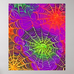 Mjuk Färg: Spindelnät Art Poster