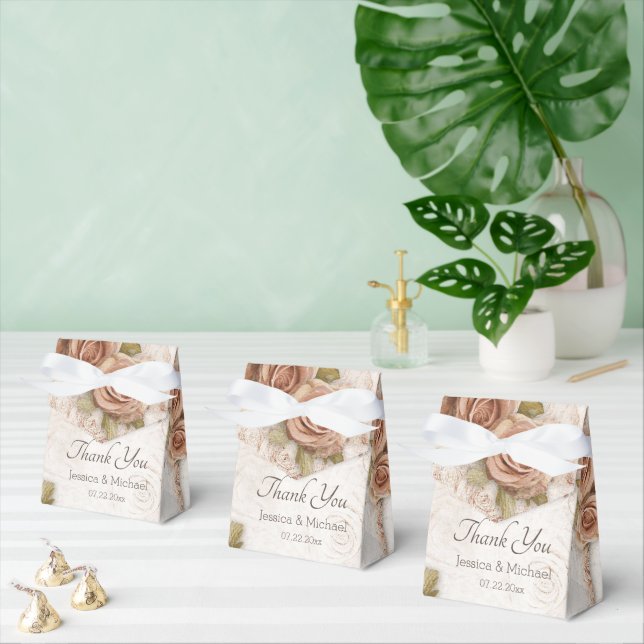 Mjuk Färgad Ro Bröllop Presentaskar (Multipel)