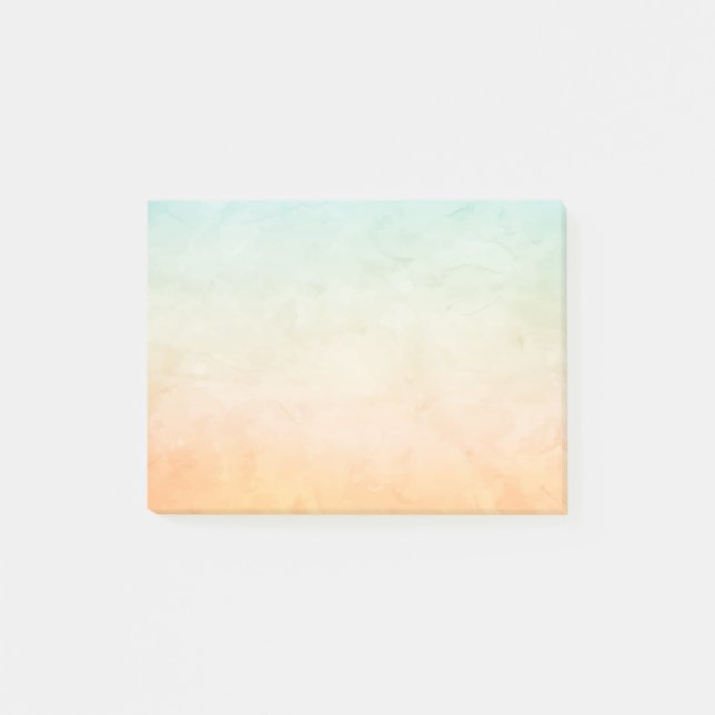Mjuk Färgrik Vattenfärg Stilren Enkel Post-it Block (Framsida)