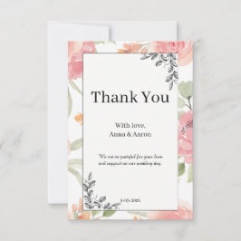 Mjuk Fersken Vår Trädgård Bröllop Tack  Kort