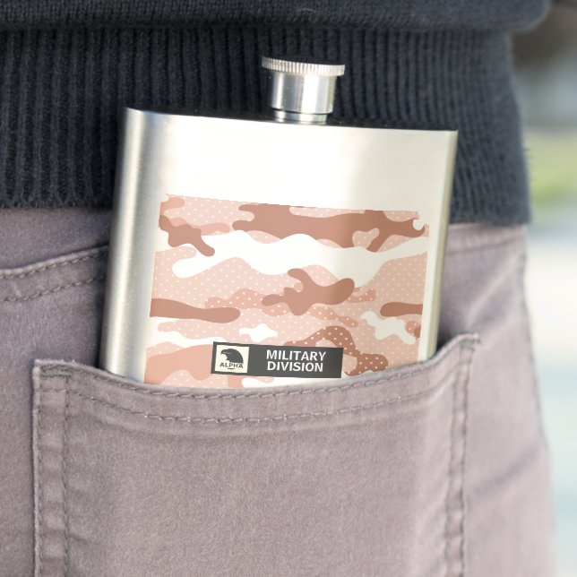 Mjuk ferskenkamouflagemönster Militär Fickplunta (In Situ)