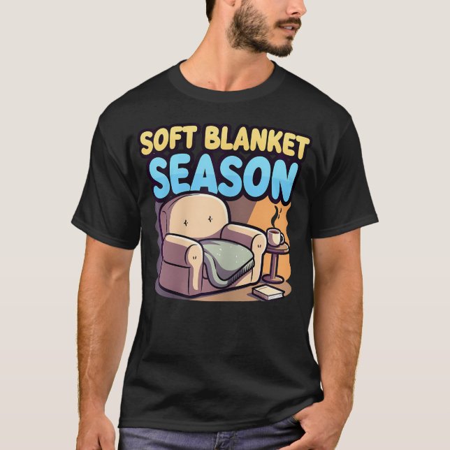 Mjuk filt säsong mysig avkoppling t shirt (Framsida)